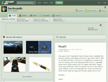 Tablet Screenshot of davidwoodfx.deviantart.com