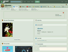 Tablet Screenshot of djbooker.deviantart.com