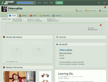 Tablet Screenshot of owanwaeldo.deviantart.com