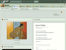 Tablet Screenshot of ginuse.deviantart.com