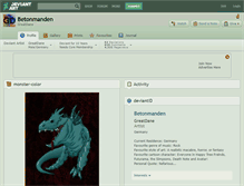 Tablet Screenshot of betonmanden.deviantart.com