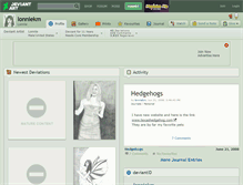 Tablet Screenshot of lonniekm.deviantart.com