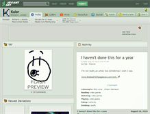 Tablet Screenshot of kulor.deviantart.com