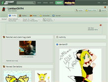 Tablet Screenshot of lombaxgirl94.deviantart.com