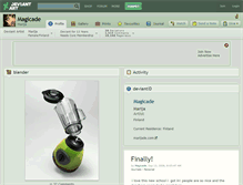 Tablet Screenshot of magicade.deviantart.com