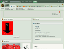 Tablet Screenshot of kit225.deviantart.com