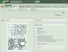 Tablet Screenshot of kimmeeh.deviantart.com