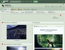 Tablet Screenshot of lusterrox.deviantart.com