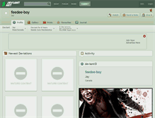 Tablet Screenshot of feedee-boy.deviantart.com