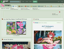 Tablet Screenshot of damagics.deviantart.com