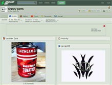 Tablet Screenshot of granny-pants.deviantart.com