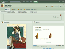 Tablet Screenshot of foxyfennec.deviantart.com