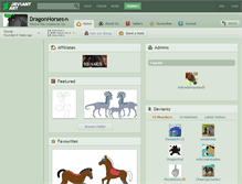 Tablet Screenshot of dragonhorses.deviantart.com