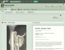 Tablet Screenshot of mercurychaos.deviantart.com