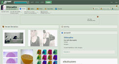 Desktop Screenshot of littlenadine.deviantart.com