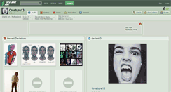 Desktop Screenshot of creature13.deviantart.com