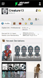 Mobile Screenshot of creature13.deviantart.com