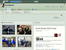 Tablet Screenshot of flamingshota.deviantart.com