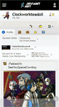 Mobile Screenshot of clockworkteadoll.deviantart.com