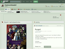 Tablet Screenshot of clockworkteadoll.deviantart.com