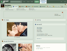 Tablet Screenshot of doctalee.deviantart.com