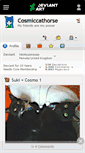 Mobile Screenshot of cosmiccathorse.deviantart.com