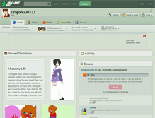 Tablet Screenshot of dragongurl123.deviantart.com