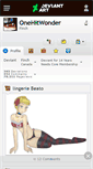 Mobile Screenshot of onehitwonder.deviantart.com