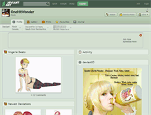 Tablet Screenshot of onehitwonder.deviantart.com