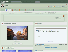 Tablet Screenshot of bega.deviantart.com