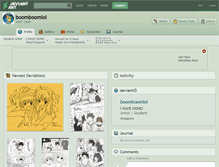 Tablet Screenshot of boomboomlol.deviantart.com
