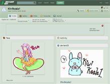 Tablet Screenshot of kiwikoala1.deviantart.com