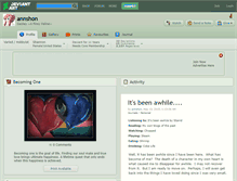 Tablet Screenshot of annshon.deviantart.com