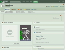 Tablet Screenshot of dragonprime.deviantart.com