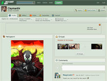 Tablet Screenshot of clayman84.deviantart.com