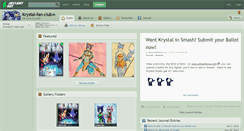 Desktop Screenshot of krystal-fan-club.deviantart.com