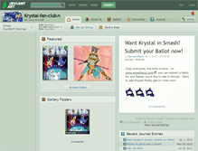 Tablet Screenshot of krystal-fan-club.deviantart.com