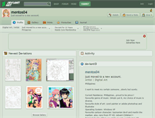 Tablet Screenshot of mentos04.deviantart.com