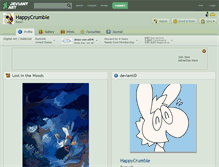 Tablet Screenshot of happycrumble.deviantart.com