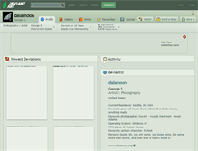 Tablet Screenshot of dalamoon.deviantart.com