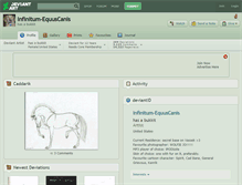 Tablet Screenshot of infinitum-equuscanis.deviantart.com