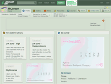 Tablet Screenshot of mrjensen.deviantart.com