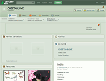 Tablet Screenshot of cheetahlove.deviantart.com