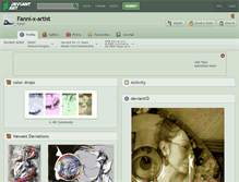 Tablet Screenshot of fanni-x-artist.deviantart.com