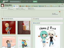 Tablet Screenshot of hana-desu.deviantart.com