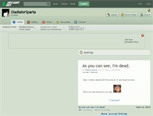 Tablet Screenshot of gladiatorsparta.deviantart.com