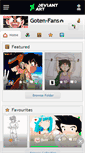 Mobile Screenshot of goten-fans.deviantart.com