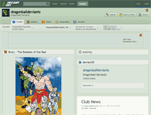 Tablet Screenshot of dragonballdeviants.deviantart.com