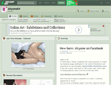 Tablet Screenshot of alcyone84.deviantart.com