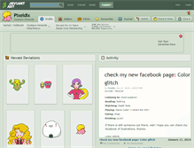 Tablet Screenshot of pixeldix.deviantart.com